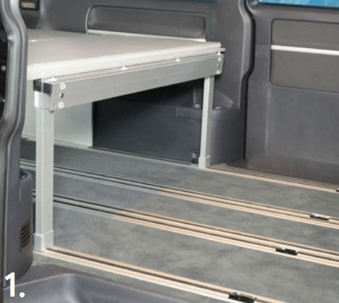Supplementary Fastening T-piece bolt for T5/T6/T6.1 Rail System for Sleep System in VW Multivan and California
