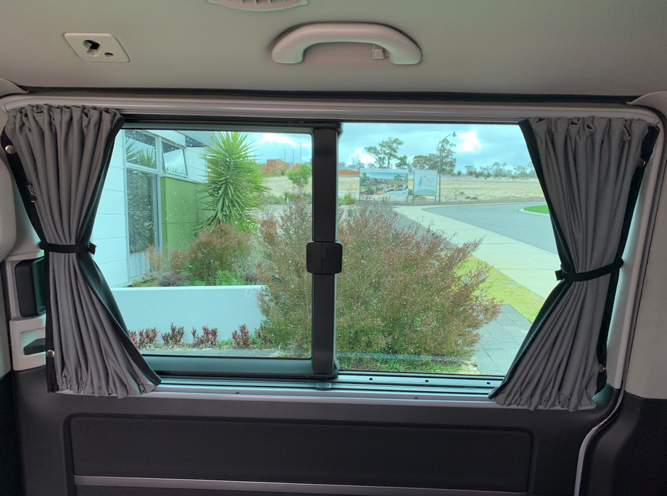 Sliding Door Curtain for VW Multivan T5 & T6 & T6.1 - 1pc - LEFT - Grey Rail