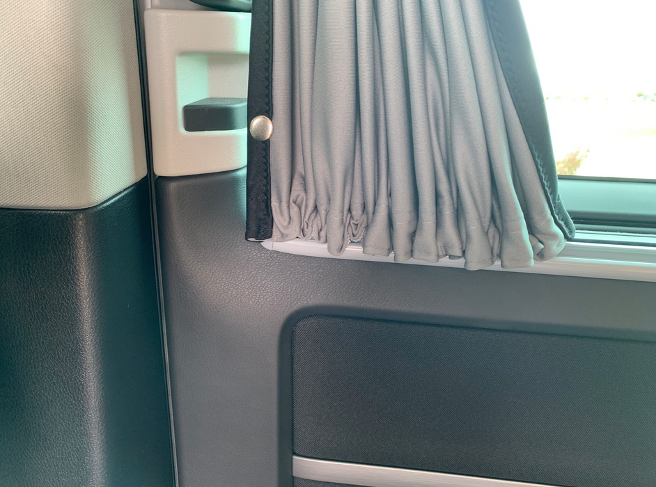 Tailgate Curtain for VW Multivan T5 & T6 & T6.1 - 1pc - Grey Rail