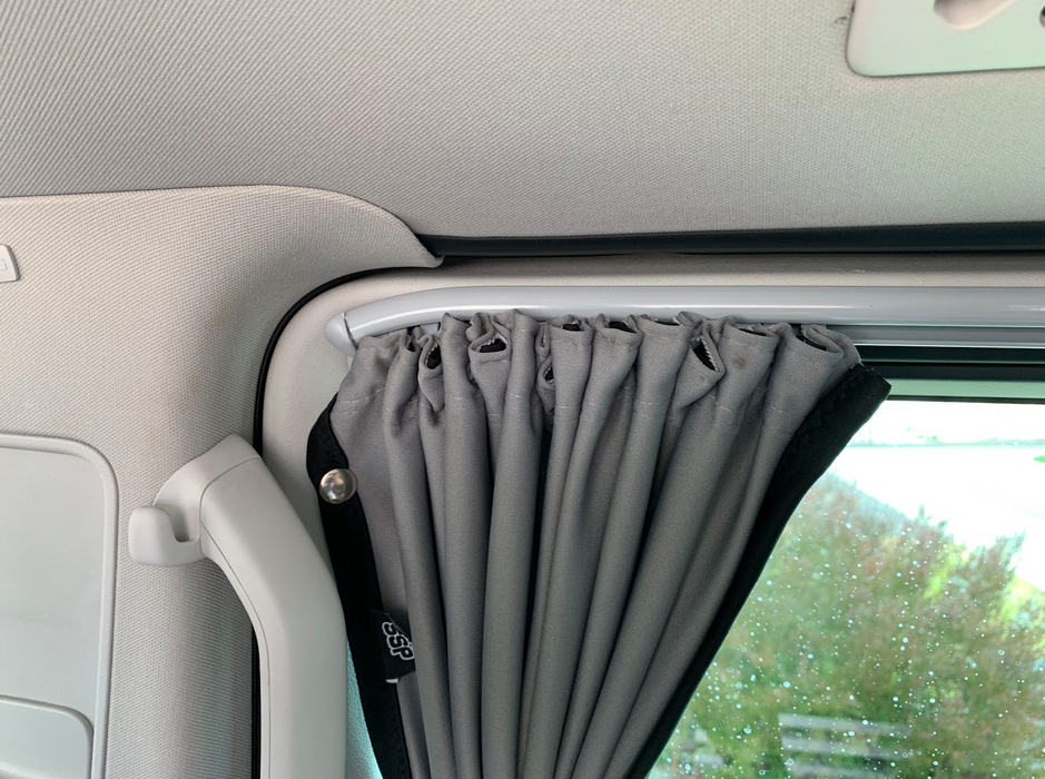 Tailgate Curtain for VW Multivan T5 & T6 & T6.1 - 1pc - Grey Rail