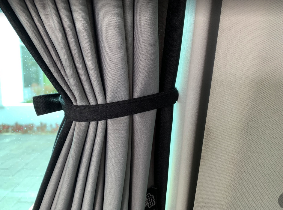 Sliding Door Curtain for VW Multivan T5 & T6 & T6.1 - 1pc - LEFT - Grey Rail