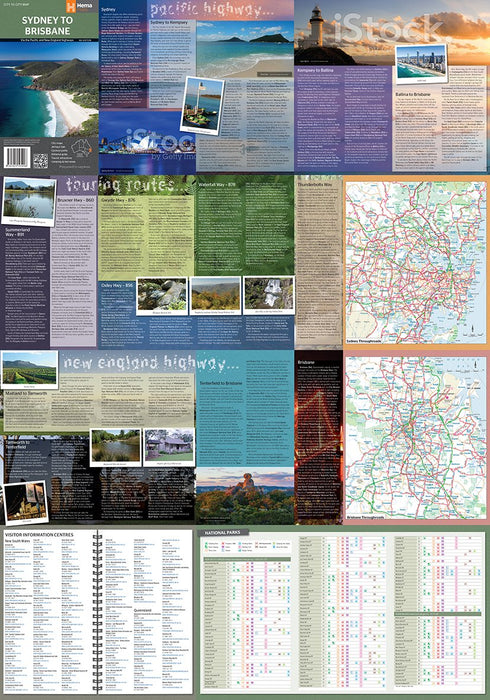 Hema Maps Sydney to Brisbane Map