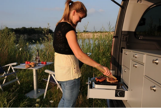 VanEssa Mobilcamping V1 LOW - Kitchen for Ford Transit Custom V710 & Ford Tourneo 2023+