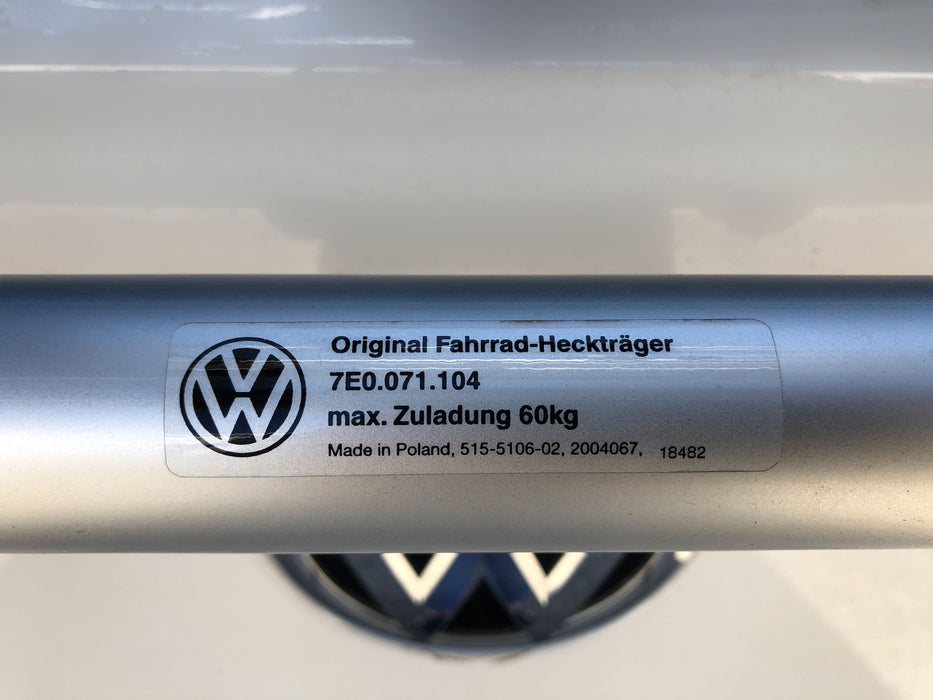 Original T6 Bike Rack from VW - 4 bikes - Genuine Volkswagen 7E0.071.104