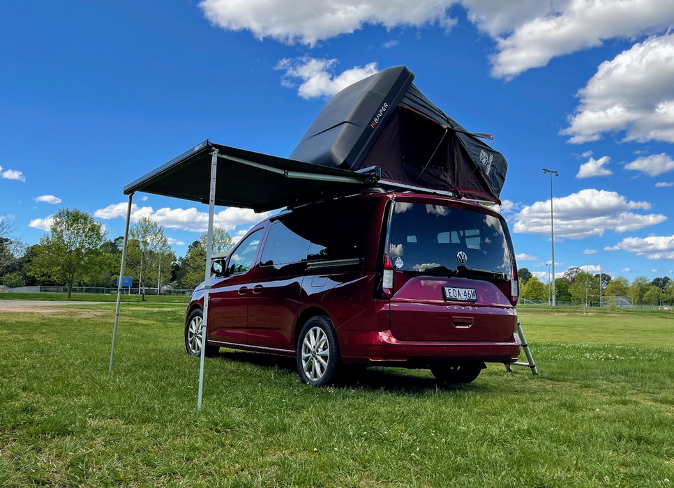 Fiamma F45s 2.3m wind-out Cassette Awning and Brackets for Caddy and Caddy Maxi