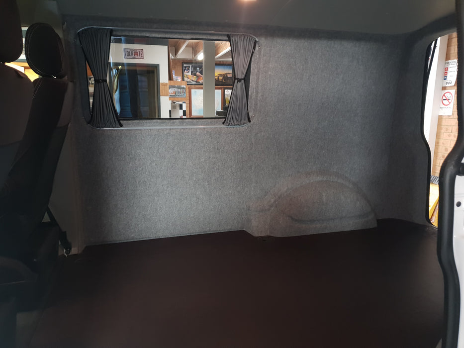 VW T6.1 & T6 & T5 Transporter Non - Sliding Door Curtain - Grey Rail - Block Out Style