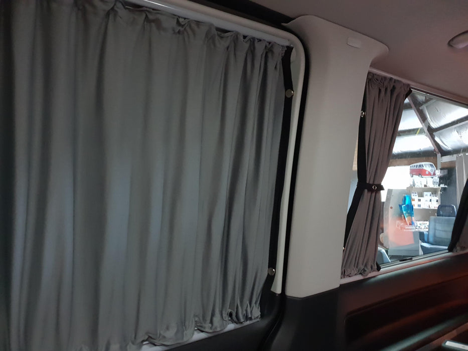 Sliding Door Curtain for VW Multivan T5 & T6 & T6.1 - 1pc - LEFT - Grey Rail