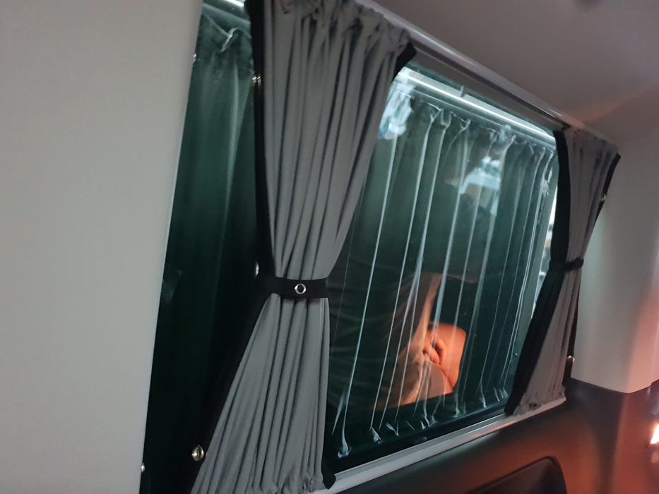 Sliding Door Curtain for VW Multivan T5 & T6 & T6.1 - 1pc - LEFT - Grey Rail