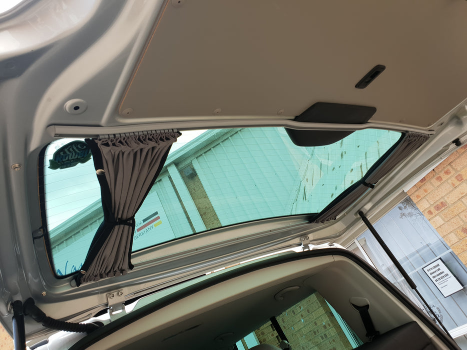 VW T6.1 & T6 & T5 Transporter Tailgate Curtain - Block Out Style - Grey Rail