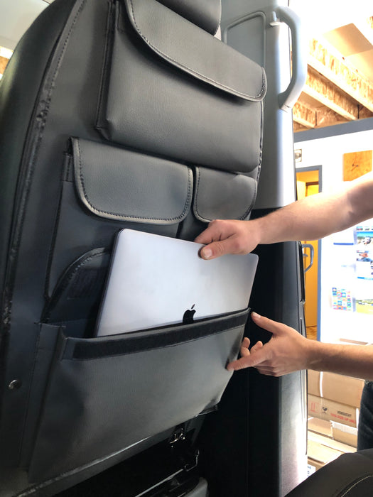 VW T5 & T6 Seat Utility Bag Deluxe - 4 pockets  - Anthracite