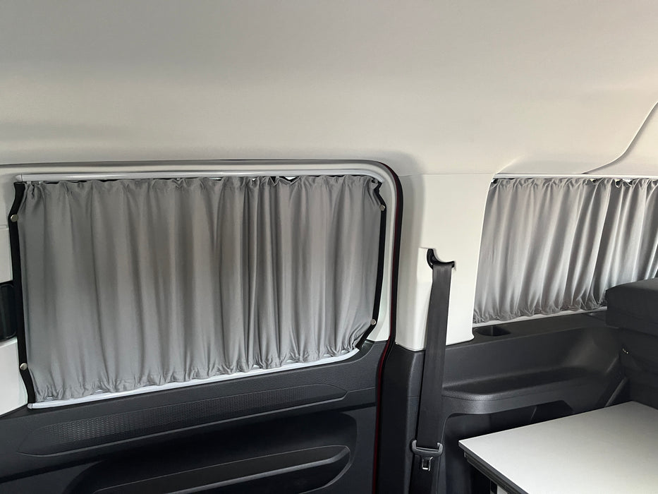 Caddy 5 - 2021 onwards - LWB - Blackout Camper Curtains - Includes Tailgate - 5pc