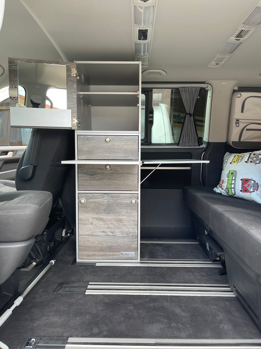 VanEssa Interior Storage Tower for Volkswagen T5/T6/6.1 California / Multivan / Transporter
